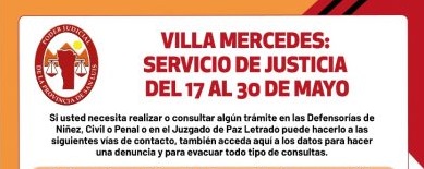 JUSTICIA MERCEDINA: VÍAS DE COMUNICACIÓN PARA CONSULTAS