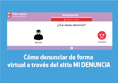 Cómo denunciar de forma virtual a través del sitio MI DENUNCIA