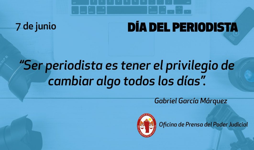 SALUTACIÓN POR EL DÍA DEL PERIODISTA