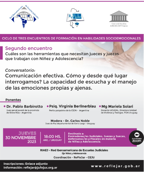 REFLEJAR INVITA AL 2º ENCUENTRO DE LA FORMACIÓN EN HABILIDADES SOCIOEMOCIONALES