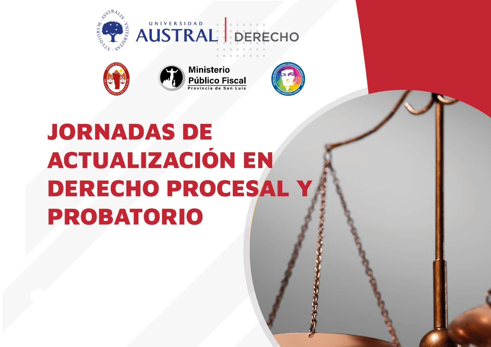 24 Y 25 DE NOVIEMBRE: JORNADAS DE ACTUALIZACIÓN EN DERECHO PROCESAL Y PROBATORIO