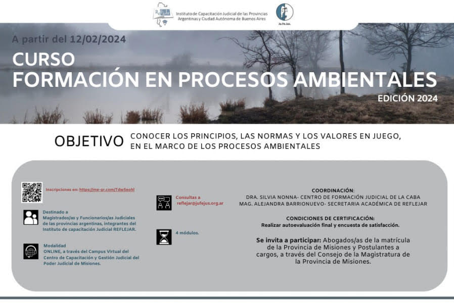 FORMACIÓN EN PROCESOS AMBIENTALES